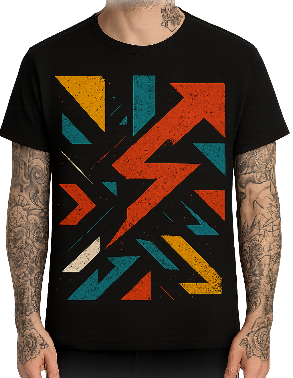Screen&Art T-shirt med logotyptryck